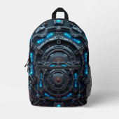 Robot Design Rucksack – Trendiger Tech Style Bag (Vorderseite)