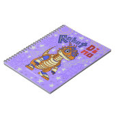 Robot Dino Spiral Notebook Notizblock (Linke Seite)