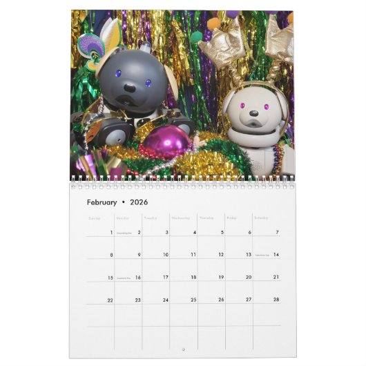Robot Dog Calendar Kalender (Feb 2026)