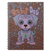 Robot Dog-Notebook Notizblock (Vorderseite)