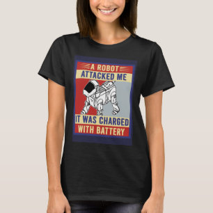 Robot Dog Pun Robotics Roboter Builder Retro Vinta T-Shirt