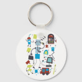 Robot Doodles Schlüsselanhänger (Rückseite)