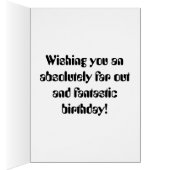 Robot Dragon Writing in Scroll Birthday Card (Innen (Rechts))