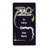 Robot Dragon Writing in Scroll Buchzeichen (Vorne)