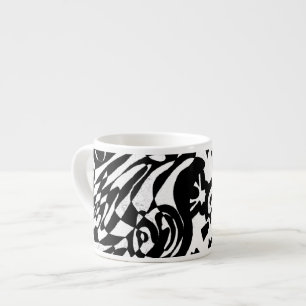 "Robot Dreams" Abstrakte Kunst im B&W Espressotasse