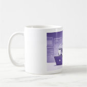Robot Drinking Coffee, Classic Mug, 11 oz Kaffeetasse (Links)