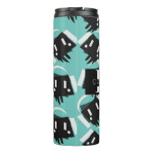 Robot Dripping Music Producer Night Club Thermosbecher (Rückseite)