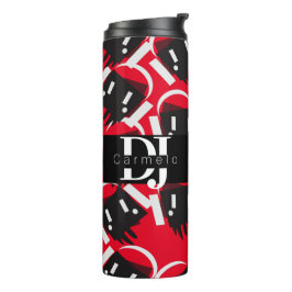 Robot Dripping Music Producer Night Club Thermosbecher