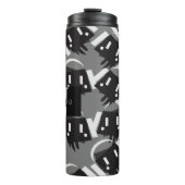 Robot Dripping Music Producer Night Club Thermosbecher (Vorderseite)