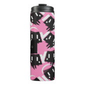 Robot Dripping Music Producer Night Club Thermosbecher (Vorderseite)