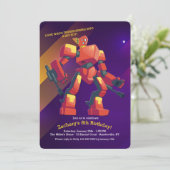 Robot-Einladung Einladung (Stehend Vorderseite)