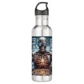 Robot Engineer Edelstahlflasche (Vorderseite)