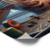 Robot Engineer Poster (Ecke)