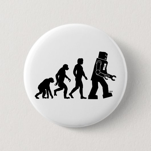 Robot-Evolution Button (Vorderseite)