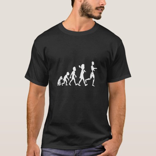 Robot Evolution Lustig Nerd Computer Robotik Geek T-Shirt (Vorderseite)