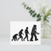 Robot Evolution Postcard Postkarte (Stehend Vorderseite)
