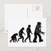 Robot Evolution Postcard Postkarte (Vorne/Hinten)