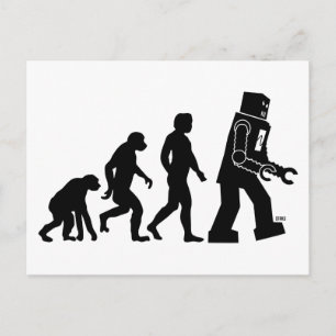Robot Evolution Postcard Postkarte