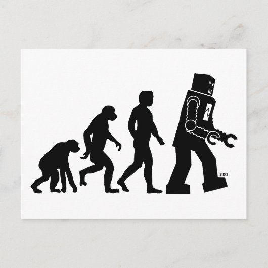 Robot Evolution Postcard Postkarte (Vorderseite)