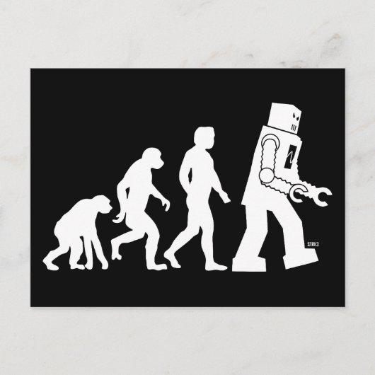 Robot Evolution Postcard Postkarte (Vorderseite)