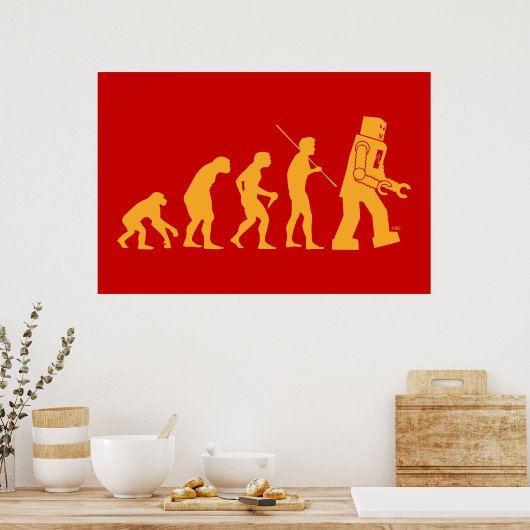 Robot Evolution Poster (Küche)