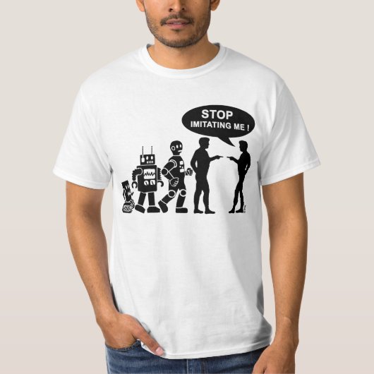 Robot-Evolution T-Shirt (Vorderseite)