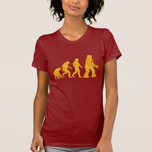 Robot Evolution - Unsere neuen Robot Overlords T-Shirt (Vorderseite)