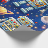 Robot exploration cos geschenkpapier (Ecke)