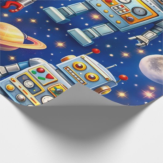 Robot exploration cos geschenkpapier (Ecke)