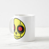 Robot Face Coffee Tasse (Vorderseite Links)
