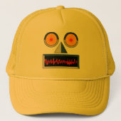 Robot Face Hat Truckerkappe (Vorderseite)