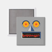 Robot Face Magnet (Vorderseite/Rückseite)