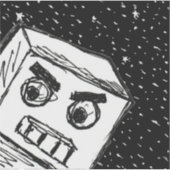 Robot Fast KARL der maßgeschneiderte Vinyl-Aufkleb Aufkleber (Vorderseite)