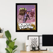 Robot Fighter Fake Pulldecker Poster (Heimbüro)