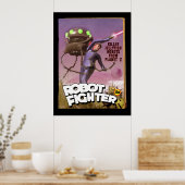 Robot Fighter Fake Pulldecker Poster (Küche)