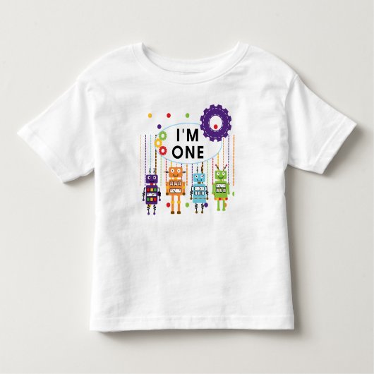 Robot First Birthday Tshirts und Geschenke (Vorderseite)