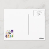 Robot First Birthday Tshirts und Geschenke Postkarte (Rückseite)