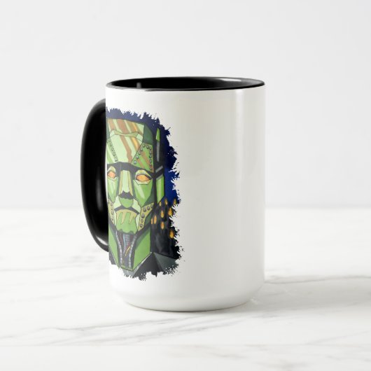 Robot Frankenstein Monster Tasse (Vorderseite Links)