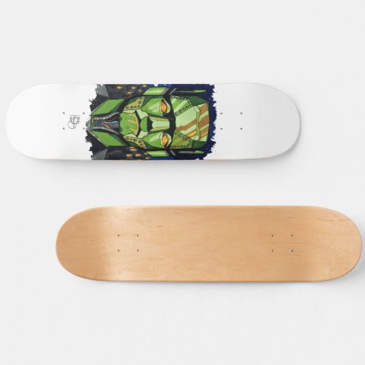 Robot Frankenstein shredder Skateboard (Horizontal)