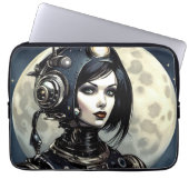 Robot Frau I Laptopschutzhülle (Vorderseite)