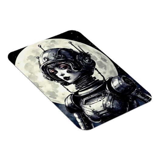 Robot Frau IV Magnet (Rechte Seite)