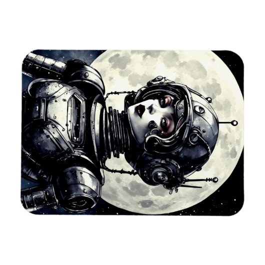Robot Frau IV Magnet (Horizontal)