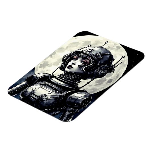 Robot Frau IV Magnet (Linke Seite)