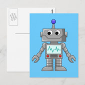 Robot Freak Postkarte (Vorne/Hinten)