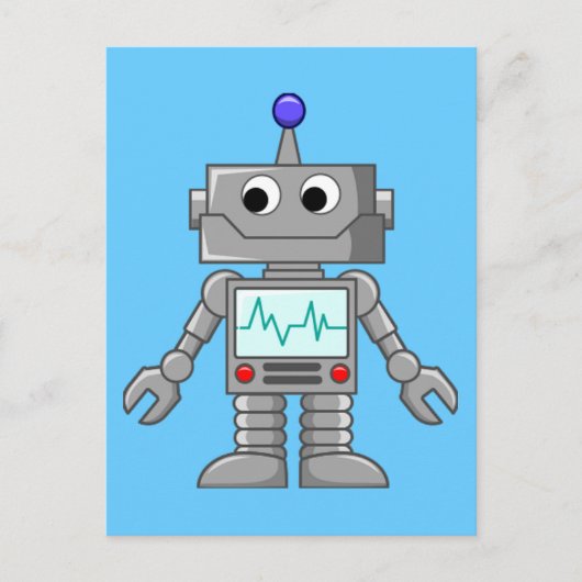 Robot Freak Postkarte (Vorderseite)