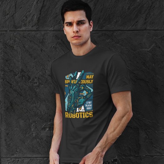 Robot Friend Illustration T-Shirt