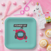 Robot-Geburtstagsparty Pappteller (Party)