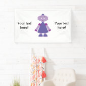 Robot Girl Cartoon Banner (Insitu)