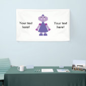 Robot Girl Cartoon Banner (Messeveranstaltung)