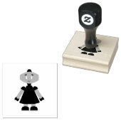 Robot Girl Cartoon Gummistempel (Stempel)